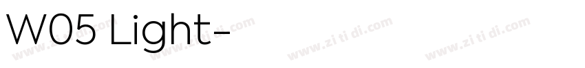 W05 Light字体转换